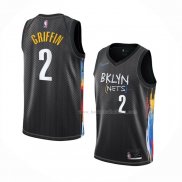 Maillot Brooklyn Nets Blake Griffin NO 2 Ville 2020-21 Noir