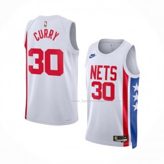 Maillot Brooklyn Nets Seth Curry NO 30 Classic 2022-23 Blanc