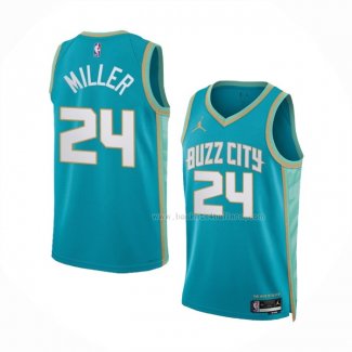 Maillot Charlotte Hornets Brandon Miller NO 24 Ville 2023-24 Vert