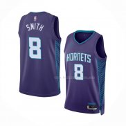 Maillot Charlotte Hornets Dennis Smith NO 8 Statement 2022-23 Volet