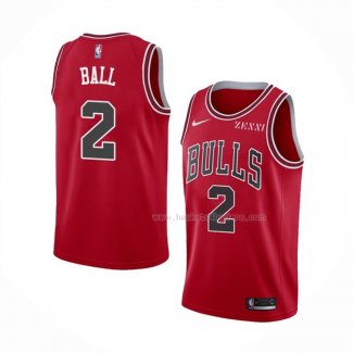 Maillot Chicago Bulls Lonzo Ball NO 2 Icon 2021 Rouge