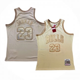 Maillot Chicago Bulls Michael Jordan NO 23 Mitchell & Ness 1997-98 Or