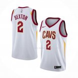 Maillot Cleveland Cavaliers Collin Sexton NO 2 Association Blanc