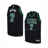 Maillot Enfant Boston Celtics Jaylen Brown NO 7 Statement Noir