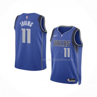 Maillot Enfant Dallas Mavericks Kyrie Irving NO 11 Icon 2022-23 Bleu