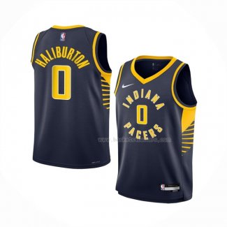 Maillot Enfant Indiana Pacers Tyrese Haliburton NO 0 Icon 2022-23 Bleu