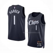 Maillot Los Angeles Clippers James Harden NO 1 Ville 2023-24 Bleu