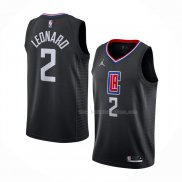 Maillot Los Angeles Clippers Kawhi Leonard NO 2 Statement 2020-21 Noir