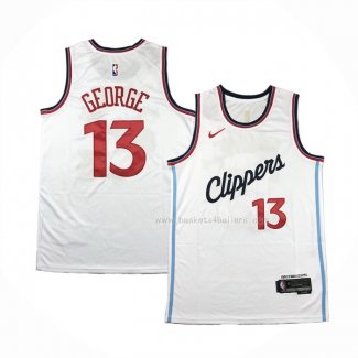 Maillot Los Angeles Clippers Paul George NO 13 Association 2024-25 Blanc