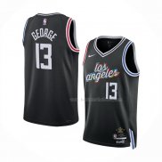 Maillot Los Angeles Clippers Paul George NO 13 Ville 2022-23 Noir