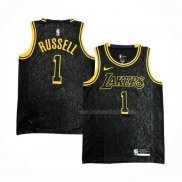 Maillot Los Angeles Lakers D'angelo Russell NO 1 Mamba 2021-22 Noir