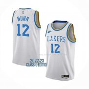 Maillot Los Angeles Lakers Kendrick Nunn NO 12 Classic 2022-23 Blanc