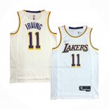 Maillot Los Angeles Lakers Kyrie Irving NO 11 Association Blanc