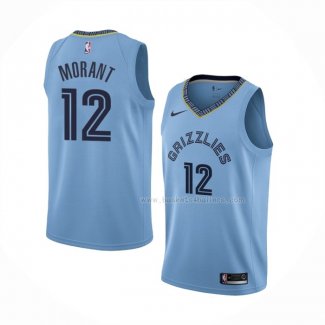 Maillot Memphis Grizzlies Ja Morant NO 12 Statement 2019-20 Bleu