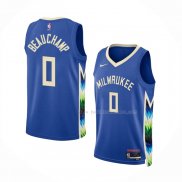 Maillot Milwaukee Bucks Marjon Beauchamp NO 0 Ville 2022-23 Bleu