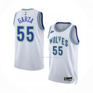 Maillot Minnesota Timberwolves Luka Garza NO 55 Classic 2023-24 Blanc