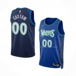 Maillot Minnesota Timberwolves Personnalise Ville 2021-22 Bleu