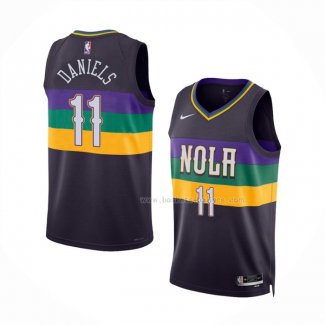 Maillot New Orleans Pelicans Dyson Daniels NO 11 Ville 2022-23 Volet