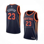 Maillot New York Knicks Mitchell Robinson NO 23 Statement 2022-23 Noir