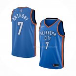 Maillot Oklahoma City Thunder Carmelo Anthony NO 7 Icon Bleu