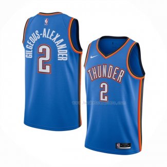 Maillot Oklahoma City Thunder Shai Gilgeous-Alexander NO 2 Icon 2020-21 Bleu