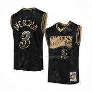 Maillot Philadelphia 76ers Allen Iverson NO 3 Retro 2020 Chinese New Year Noir