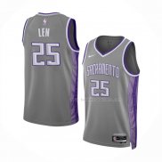 Maillot Sacramento Kings Alex Len NO 25 Ville 2022-23 Gris