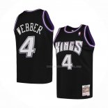 Maillot Sacramento Kings Chris Webber NO 4 Mitchell & Ness 2000-01 Noir