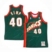 Maillot Seattle Supersonics Shawn Kemp NO 40 Historic Retro Vert2