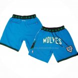 Short Minnesota Timberwolves Mitchell & Ness Just Don Bleu