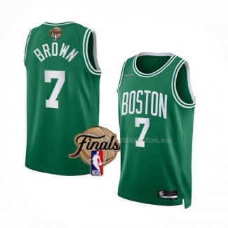 Maillot Boston Celtics Jaylen Brown NO 7 Icon 2022 NBA Finals Vert