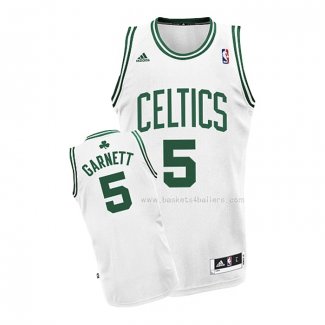 Maillot Boston Celtics Kevin Garnett NO 5 Blanc