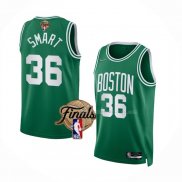 Maillot Boston Celtics Marcus Smart NO 36 Icon 2022 NBA Finals Vert