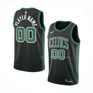 Maillot Boston Celtics Personnalise Statement 2020-21 Noir