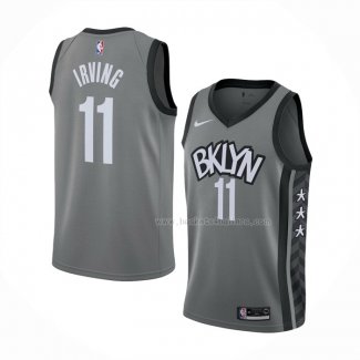 Maillot Brooklyn Nets Kyrie Irving NO 11 Statement 2019-20 Gris