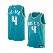 Maillot Charlotte Hornets Nick Richards NO 4 Ville 2023-24 Vert