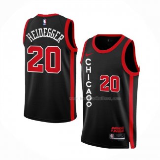 Maillot Chicago Bulls Max Heidegger NO 20 Ville 2023-24 Noir