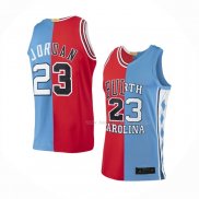 Maillot Chicago Bulls Michael Jordan NO 23 Split Bleu Rouge