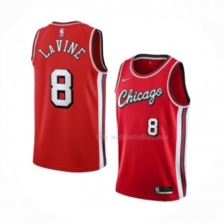 Maillot Chicago Bulls Zach Lavine NO 8 Ville 2021-22 Rouge