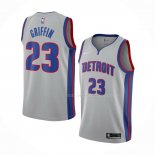 Maillot Detroit Pistons Blake Griffin NO 23 Statement Gris