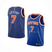 Maillot Enfant New York Knicks Carmelo Anthony NO 7 Icon Bleu