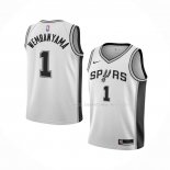 Maillot Enfant San Antonio Spurs Victor Wembanyama NO 1 Association 2022-23 Blanc