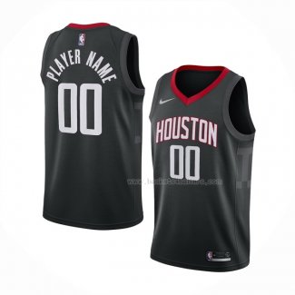 Maillot Houston Rockets Personnalise Statement Noir