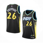 Maillot Indiana Pacers Ben Sheppard NO 26 Ville 2023-24 Noir