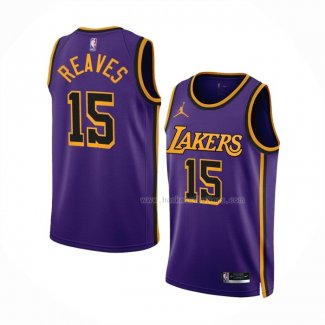 Maillot Los Angeles Lakers Austin Reaves NO 15 Statement 2022-23 Volet