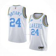 Maillot Los Angeles Lakers Kobe Bryant NO 24 Classic 2022-23 Blanc