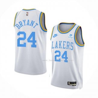 Maillot Los Angeles Lakers Kobe Bryant NO 24 Classic 2022-23 Blanc