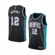 Maillot Memphis Grizzlies Ja Morant NO 12 20th Classic Noir