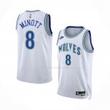 Maillot Minnesota Timberwolves Josh Minott NO 8 Classic 2023-24 Blanc