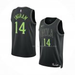 Maillot New Orleans Pelicans Brandon Ingram NO 14 Ville 2023-24 Noir